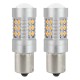 Set 2 Becuri auto CANBUS 3030 24SMD 1156 BAU15S PY21W Orange 12V/24V