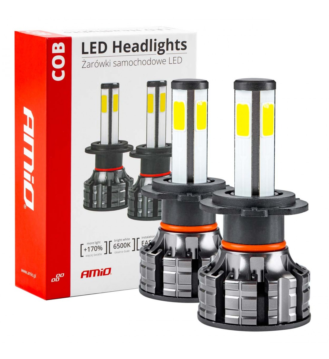 SET 2 BECURI AUTO, H7-COB, cu Led