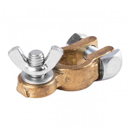 Borna baterie, alamă, MOTYL, 600 AMP,fluture-MINUS