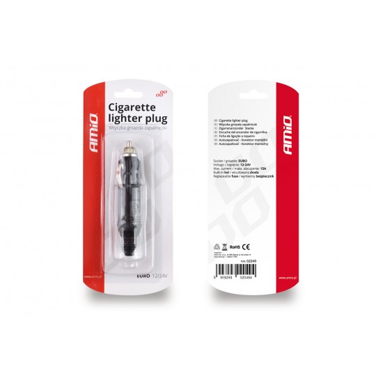 Ștecher EURO, 12/24V, pentru brichetă Ștecher EURO, 12/24V, pentru brichetă