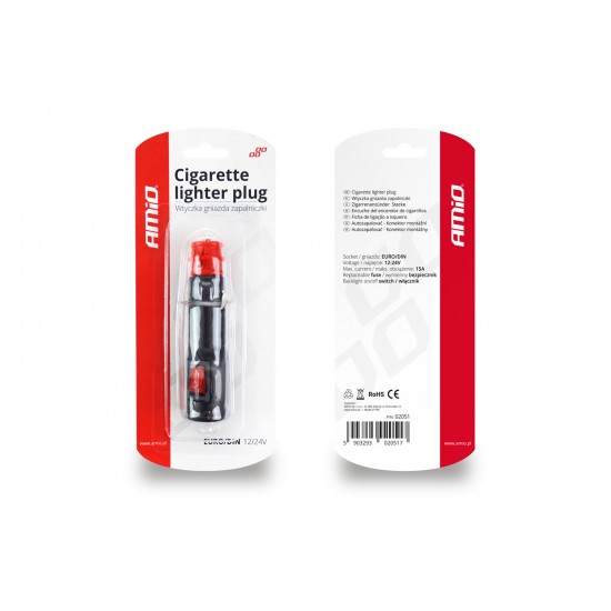 Bricheta auto, comutator, EURO/DIN, 12/24V