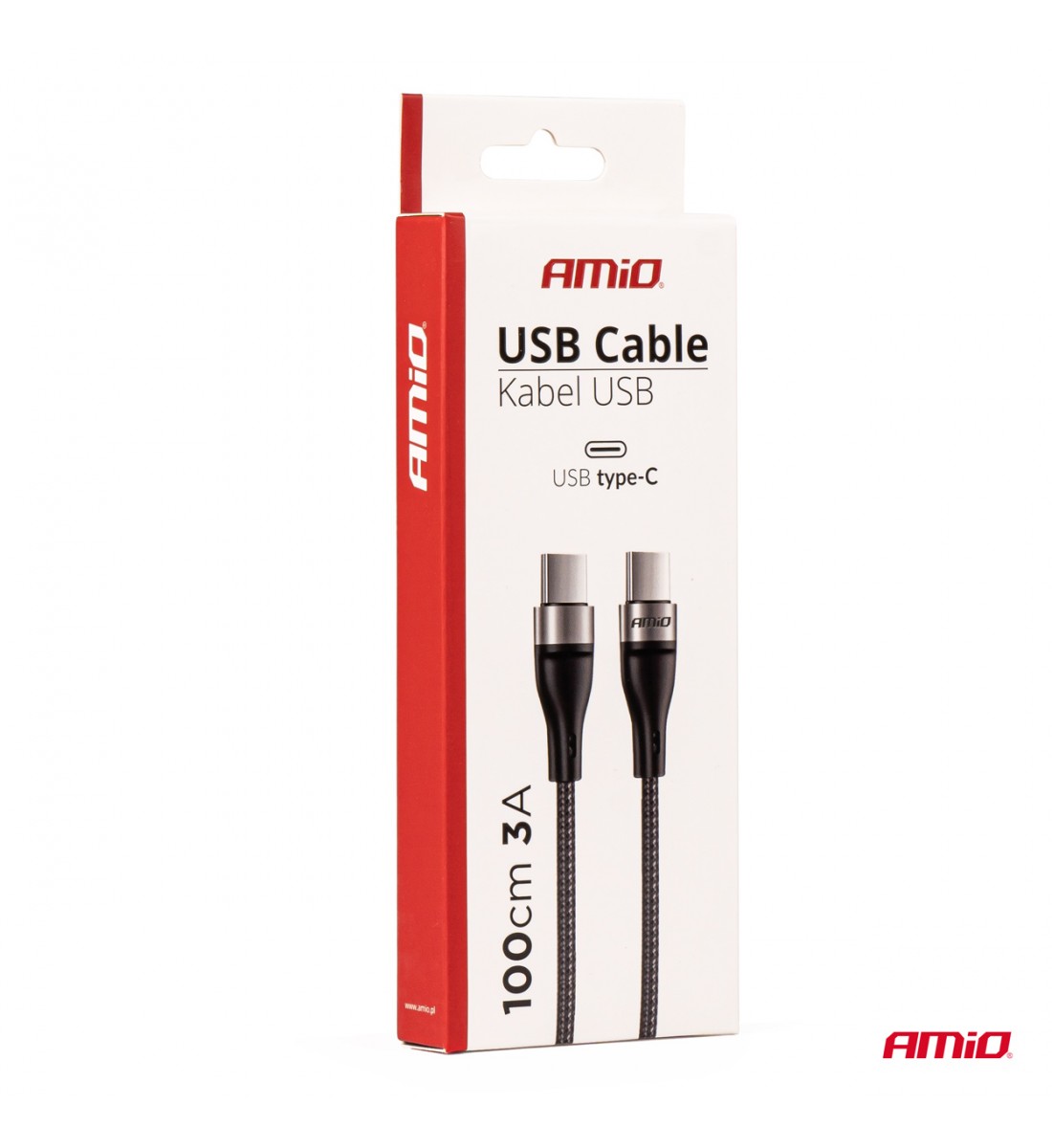 Cablu USB-C+USB-C, 100cm, 3A, 1m Cablu USB-C+USB-C, 100cm, 3A, 1m