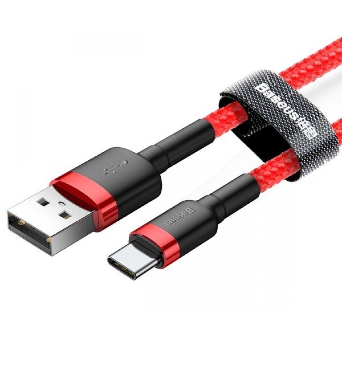 Cablu, USB la USB-C, 1.5A lungime 1m, roșu