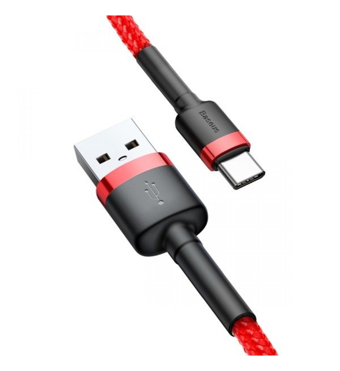 Cablu, USB la USB-C, 1.5A lungime 1m, roșu