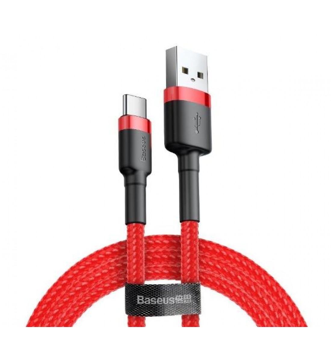 Cablu, USB la USB-C, 1.5A lungime 1m, roșu