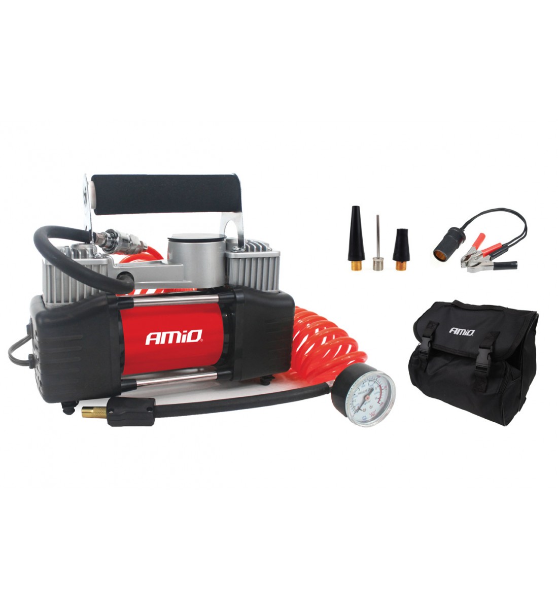 Compresor auto, AComp-4, metalic, 2 cilindri, 12V, premium Compresor auto, AComp-4, metalic, 2 cilindri, 12V, premium