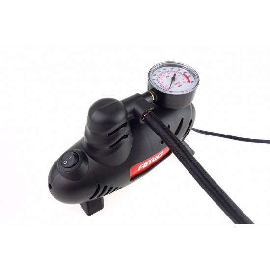 Mini compresor auto, 12V, manometru, compact si usor Mini compresor auto, 12V, manometru, compact si usor