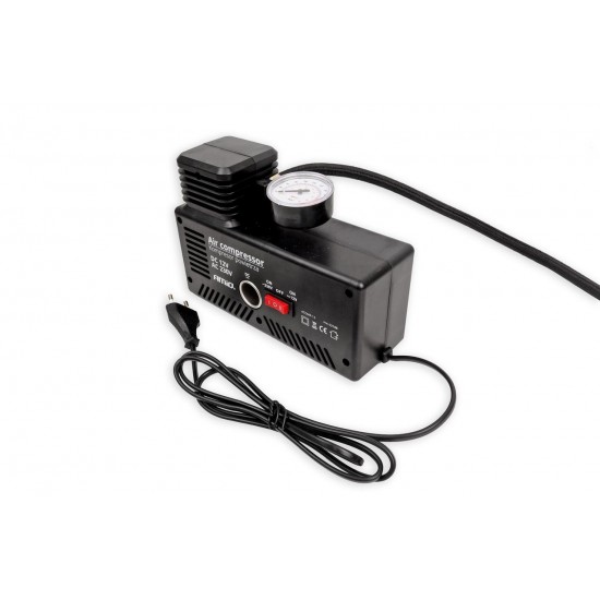 Compresor auto, 18 bari, 12V/230V, 4 adaptoare