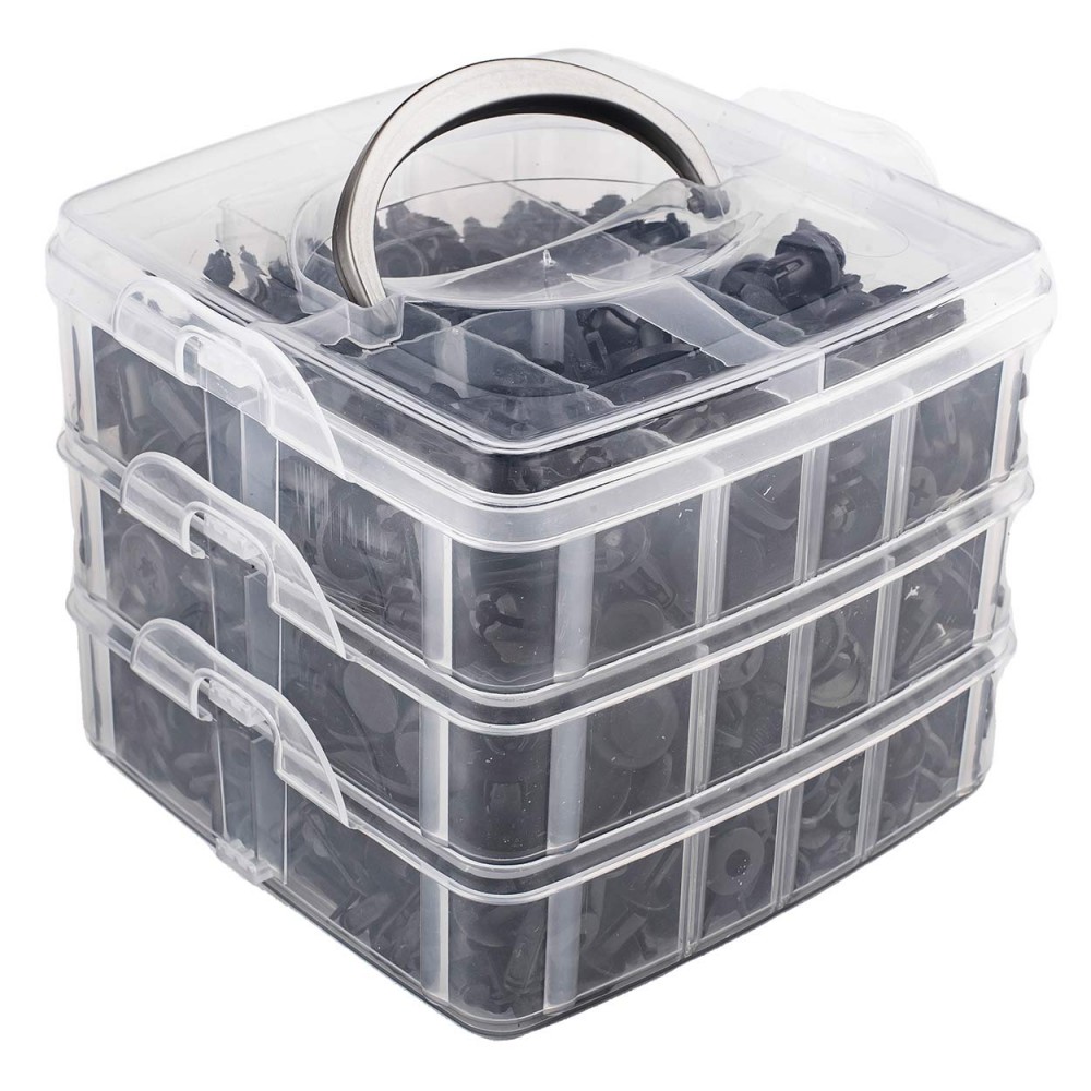 Set de cleme și pini auto 620pcs