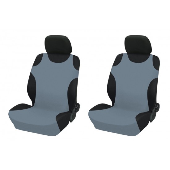 Set 2 huse tip maieu, din bumbac, gri