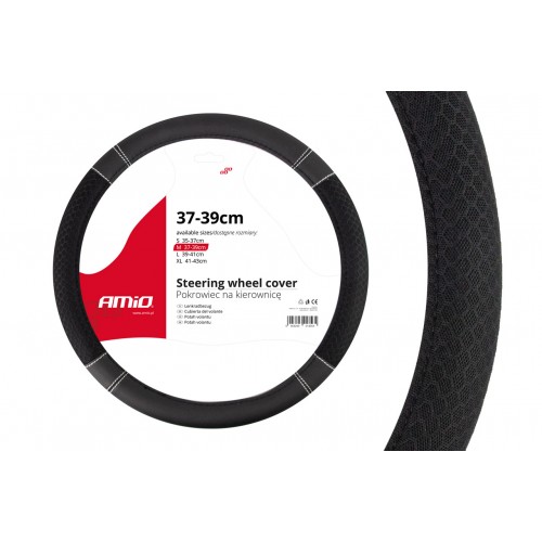 Husă volan, M, 37-39, textura neagra