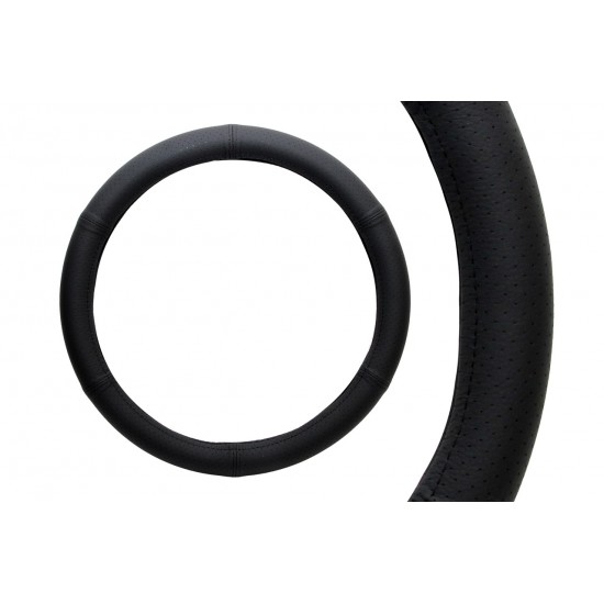 Husă volan, piele naturală, M, 37-39, matlasata