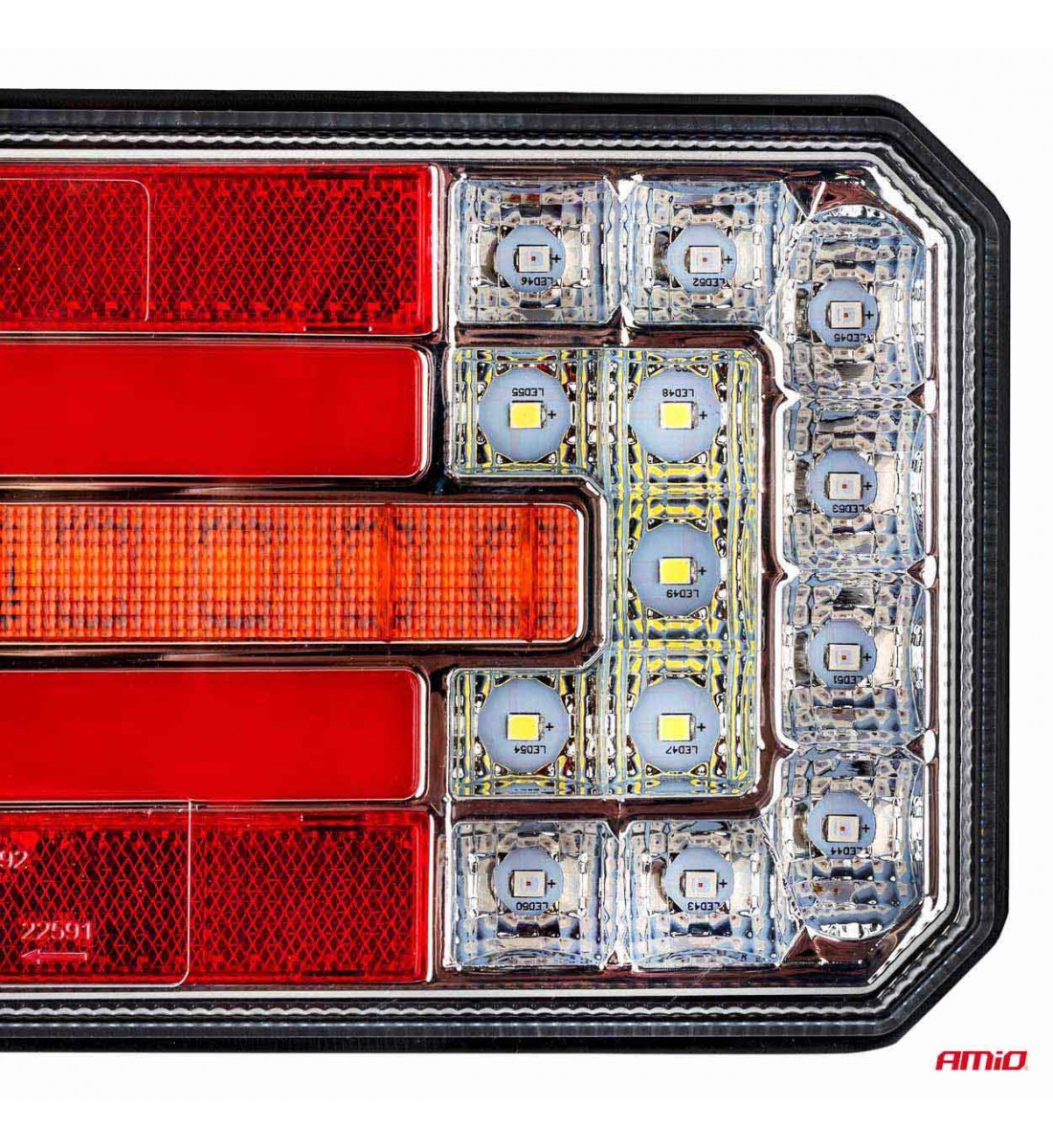 Lampă spate, cu LED, AMiO, RCL-01-R, dinamică, dreapta