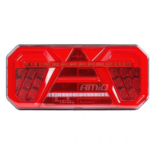 Lampă spate, combinată, cu LED, AMiO, RCL-04-L, dinamică stânga