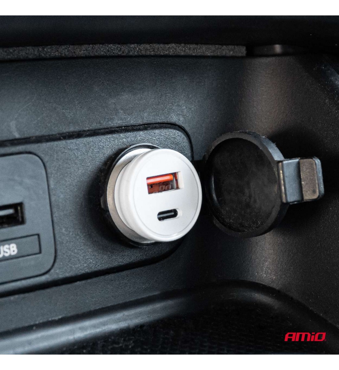 Priză de alimentare, USBC + USB, Fast Charging 20W, 12/24V Priză de alimentare, USBC + USB, Fast Charging 20W, 12/24V