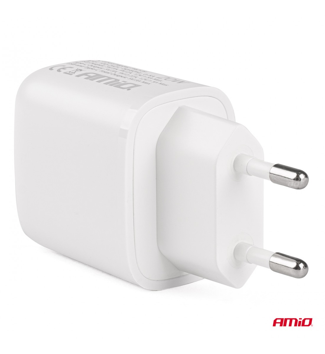 Priză de alimentare cu voltmetru, USB+USB-C 20W, 230V