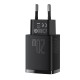 Priză de alimentare, Baseus Compact Quick Charger, USB, USB-C, 20W negru