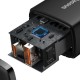Priză de alimentare, Baseus Compact Quick Charger, USB, USB-C, 20W negru