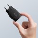Priză de alimentare, Baseus Compact Quick Charger, USB, USB-C, 20W negru