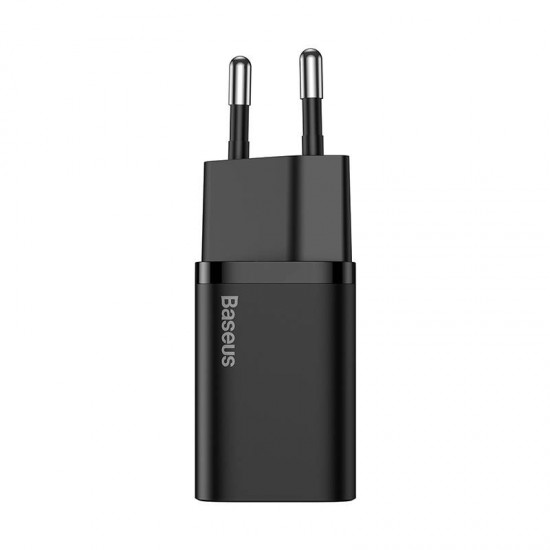 Priză de alimentare, Baseus Super Si Quick Charger, 1USB C, 20W, negru
