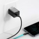 Priză de alimentare, USB-C, Baseus Super Si Quick Charger, cablu Lightning, 100 cm, negru