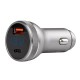 Incarcator Auto cu voltmetru, 38W, USB+USB-C, 12/24V