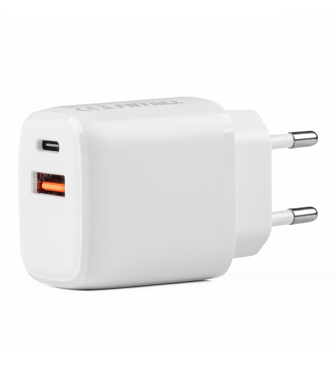 Priză de alimentare cu voltmetru, USB+USB-C 20W, 230V