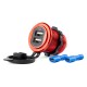 Priză de alimentare, rezistenta la apa, 2 x USB, 12-24V Priză de alimentare, rezistenta la apa, 2 x USB, 12-24V