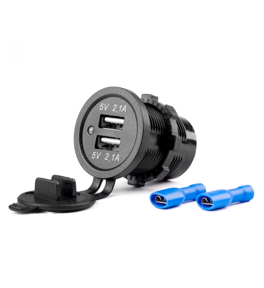 Încărcător rezistent la apă cu prize 2xUSB, 12/24V Încărcător rezistent la apă cu prize 2xUSB, 12/24V