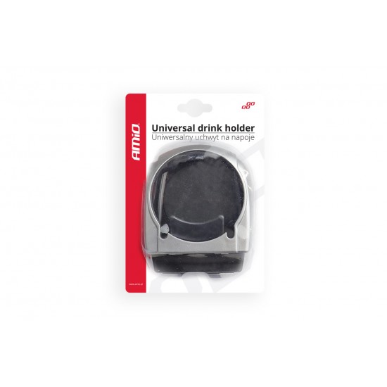 Suport universal pentru băuturi argintiu