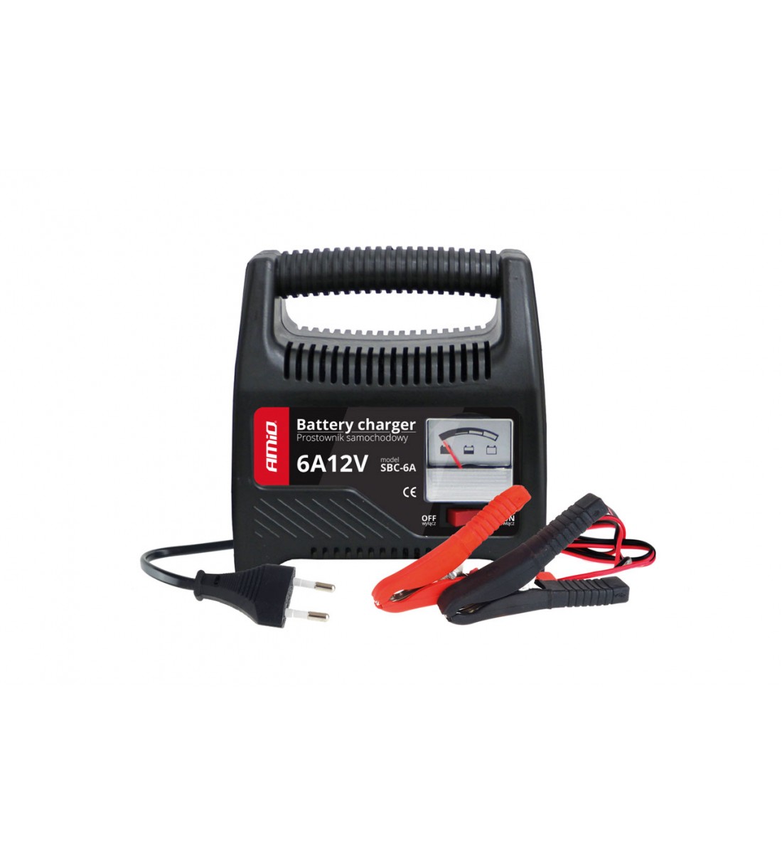 Redresor, încărcător de baterii 6A, 12V AMiO SBC-6A Redresor, încărcător de baterii 6A, 12V AMiO SBC-6A