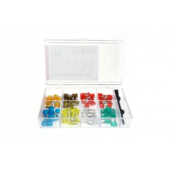 Siguranțe auto mini-cutie 80 buc. MIX Siguranțe auto mini-cutie 80 buc. MIX