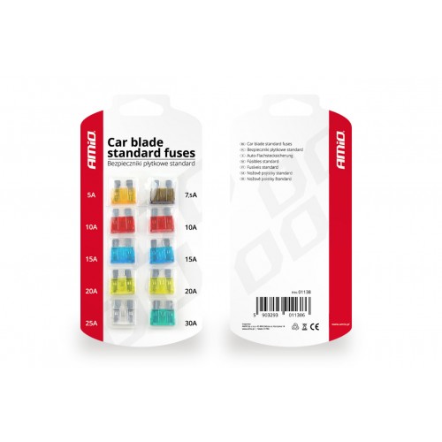 Siguranțe auto, set, standard, 10 buc