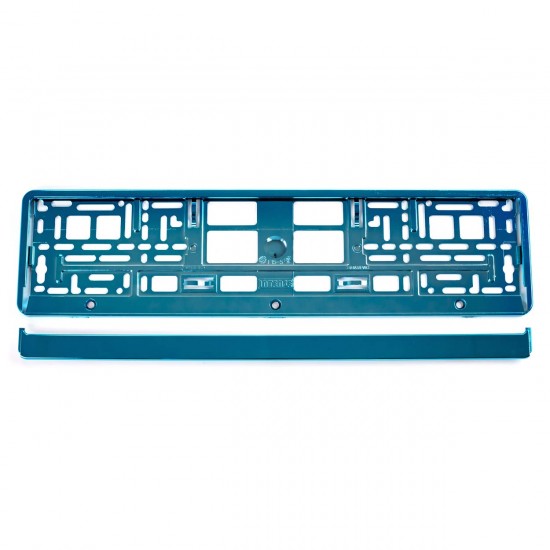 Suport numar, turcoaz metalizat, 53 x 13 cm