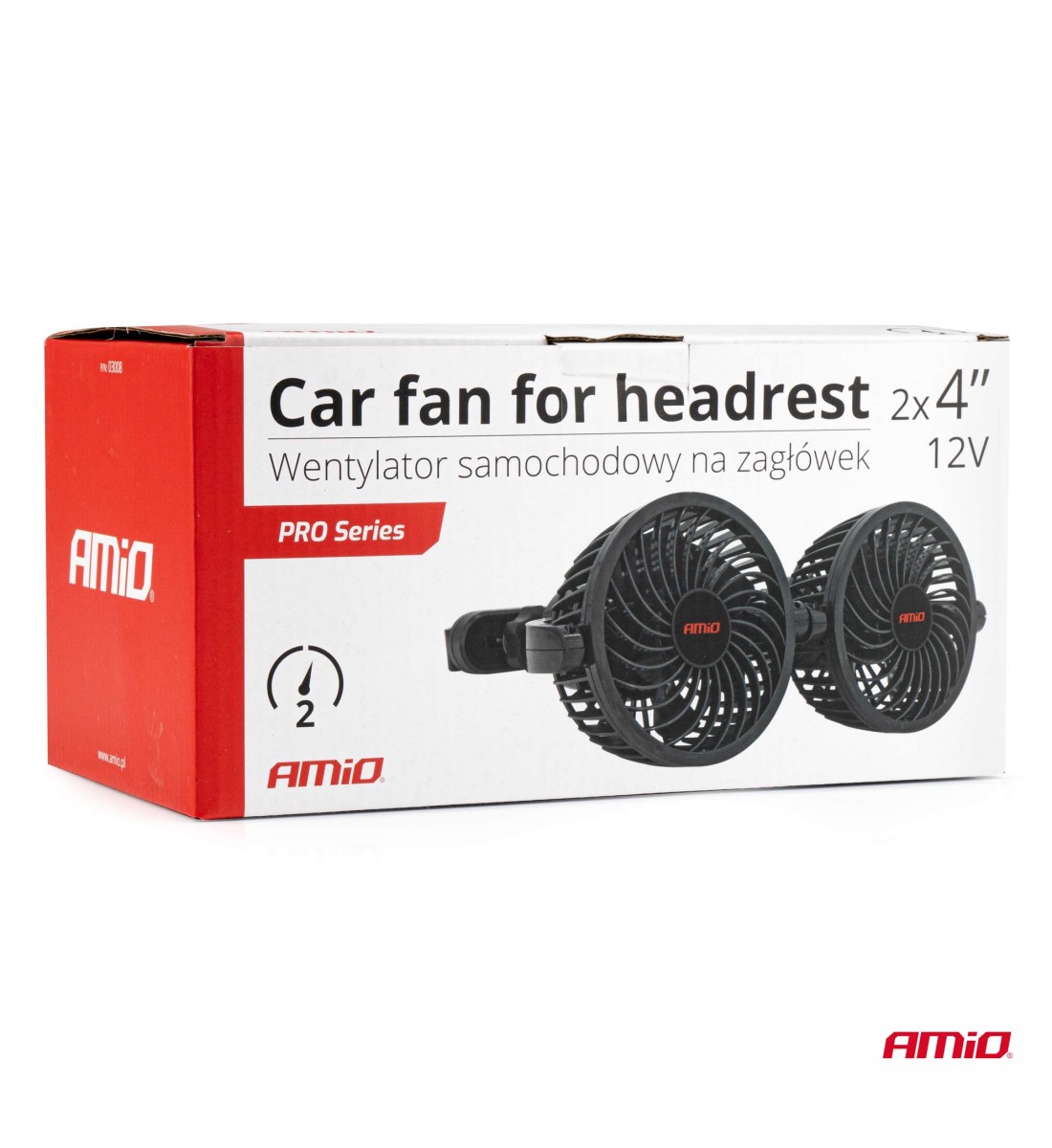 Ventilator auto dublu pentru tetiera 2x4" 12V Ventilator auto dublu pentru tetiera 2x4" 12V