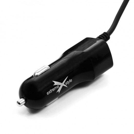 ÎNCĂRCĂTOR AUTO MICRO USB / USB SUPLIMENTAR 12-24V NEGRU