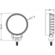 Proiector auto rotund 9-32V 12W