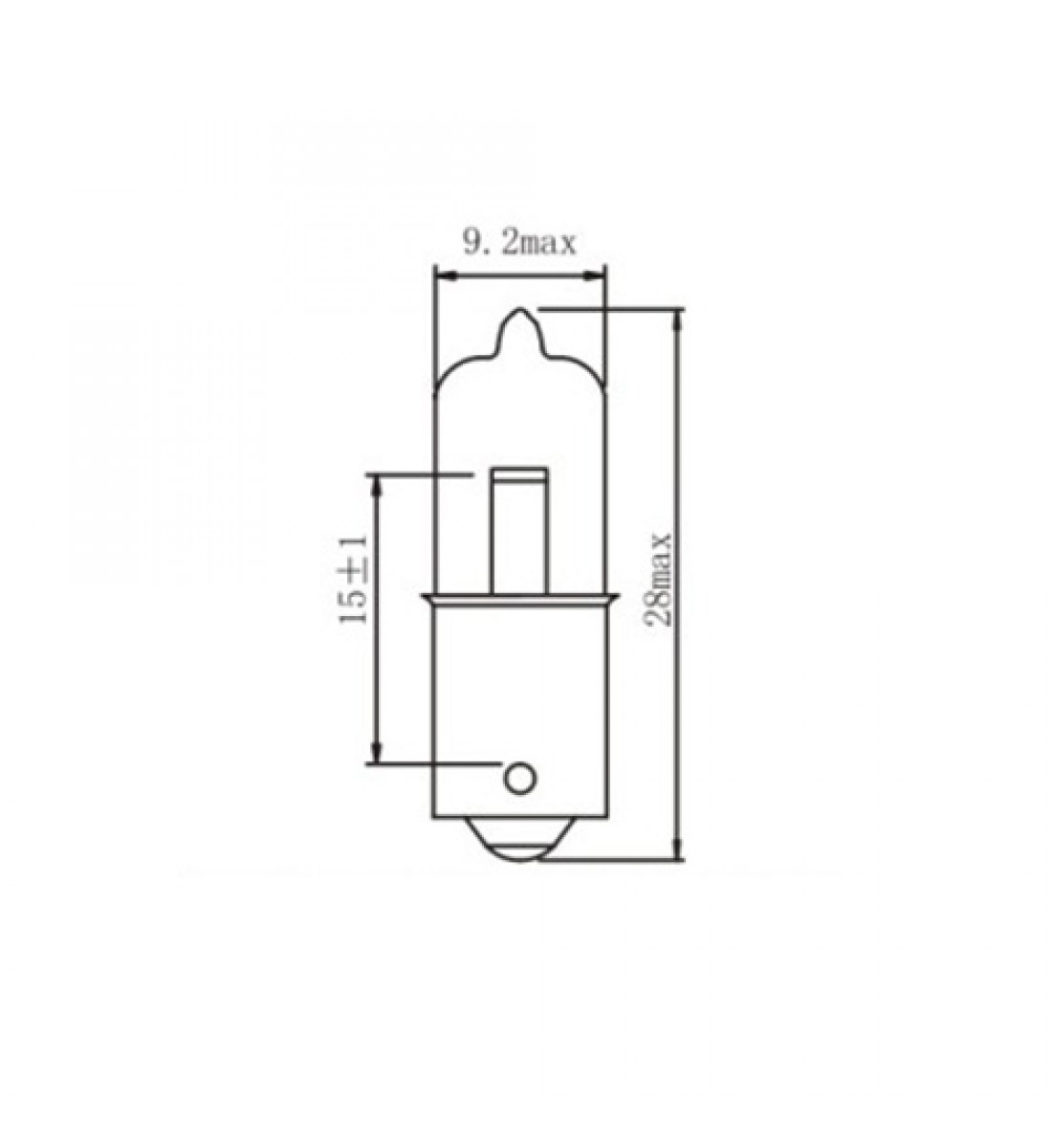 Bec halogen BAX9S 12V 6W