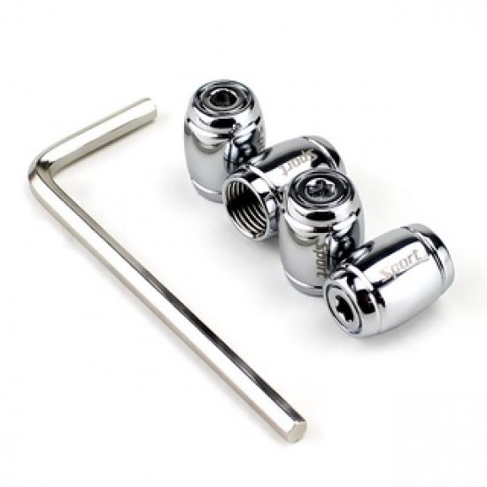 Set capacele valva auto, universale, anti furt, argintiu Set capacele valva auto, universale, anti furt, argintiu