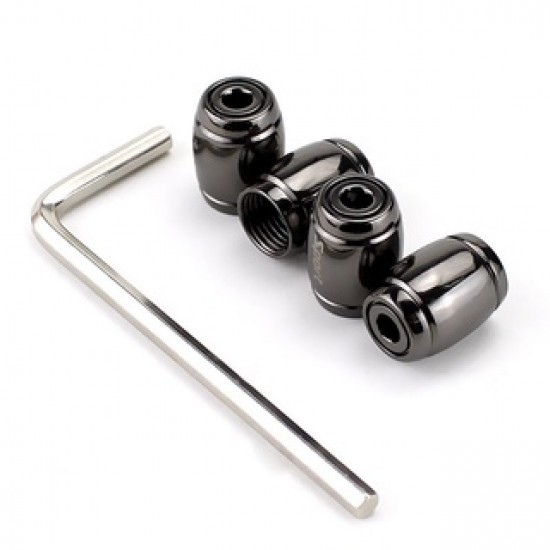 Set capacele valva auto, universale, anti furt, negre Set capacele valva auto, universale, anti furt, negre