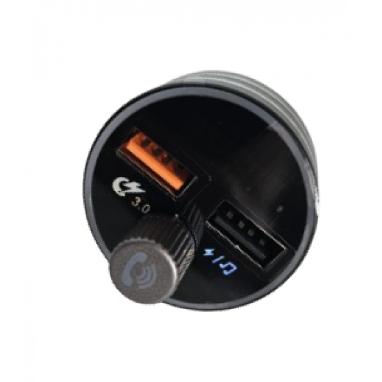 MP3 Player Auto RGB cu Bluetooth și Funcție de Încărcare, Argintiu