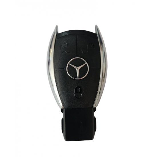 Carcasa cheie Mercede S-class, 3 but, cu logo cu butoane negre Carcasa cheie Mercede S-class, 3 but, cu logo cu butoane negre