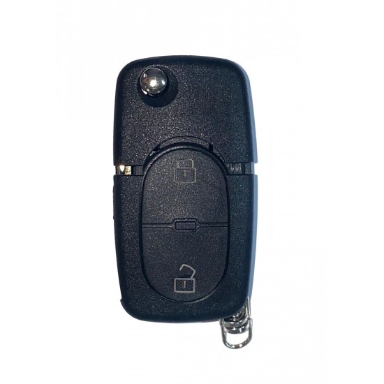 Carcasa cheie briceag  Audi 2 but cu locas pt baterie 2032	 Carcasa cheie briceag  Audi 2 but cu locas pt baterie 2032