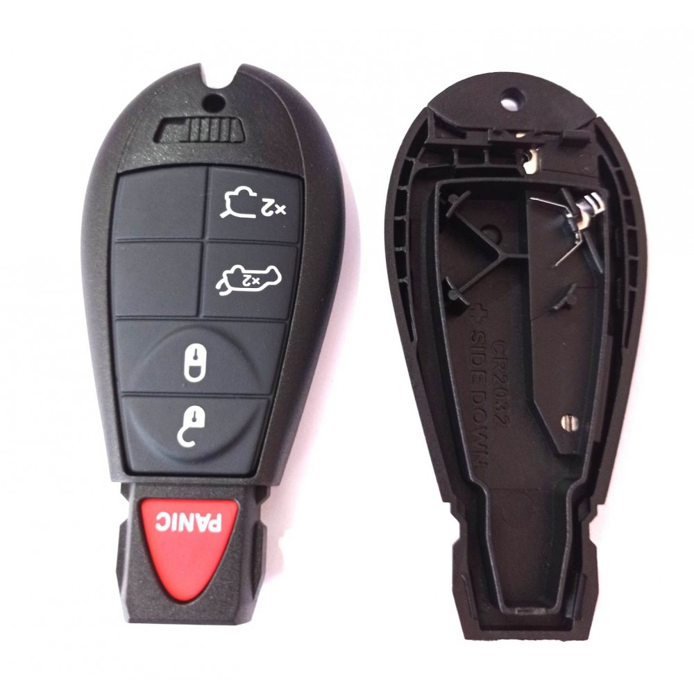 Carcasa cheie Jeep/Chrysler 4+1 but panica