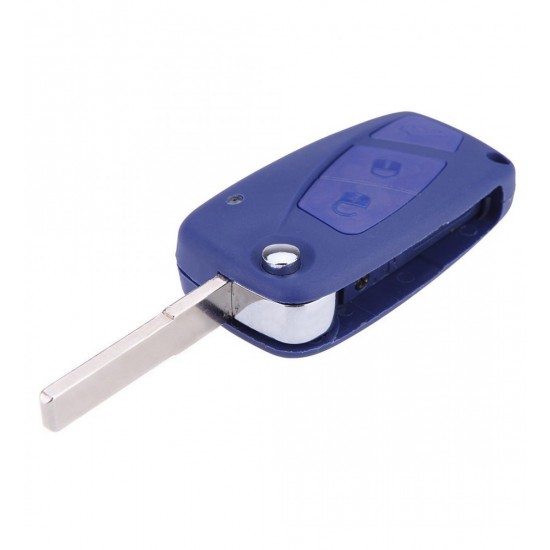 Cheie completa Fiat briceag, 3 but, cu electronica si cip , albastra Cheie completa Fiat briceag, 3 but, cu electronica si cip , albastra