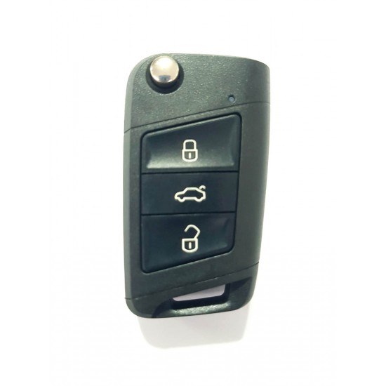 Cheie completa VW briceag 3 but 433MHZ si cip 202AD Cheie completa VW briceag 3 but 433MHZ si cip 202AD