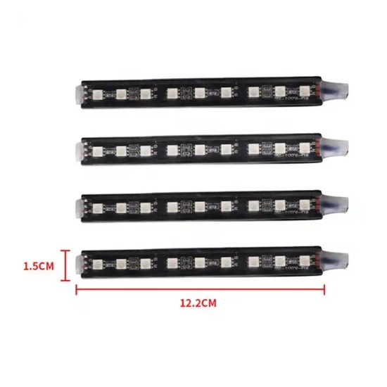 Leduri Ambientale Auto, RGB, 9SMD, alb