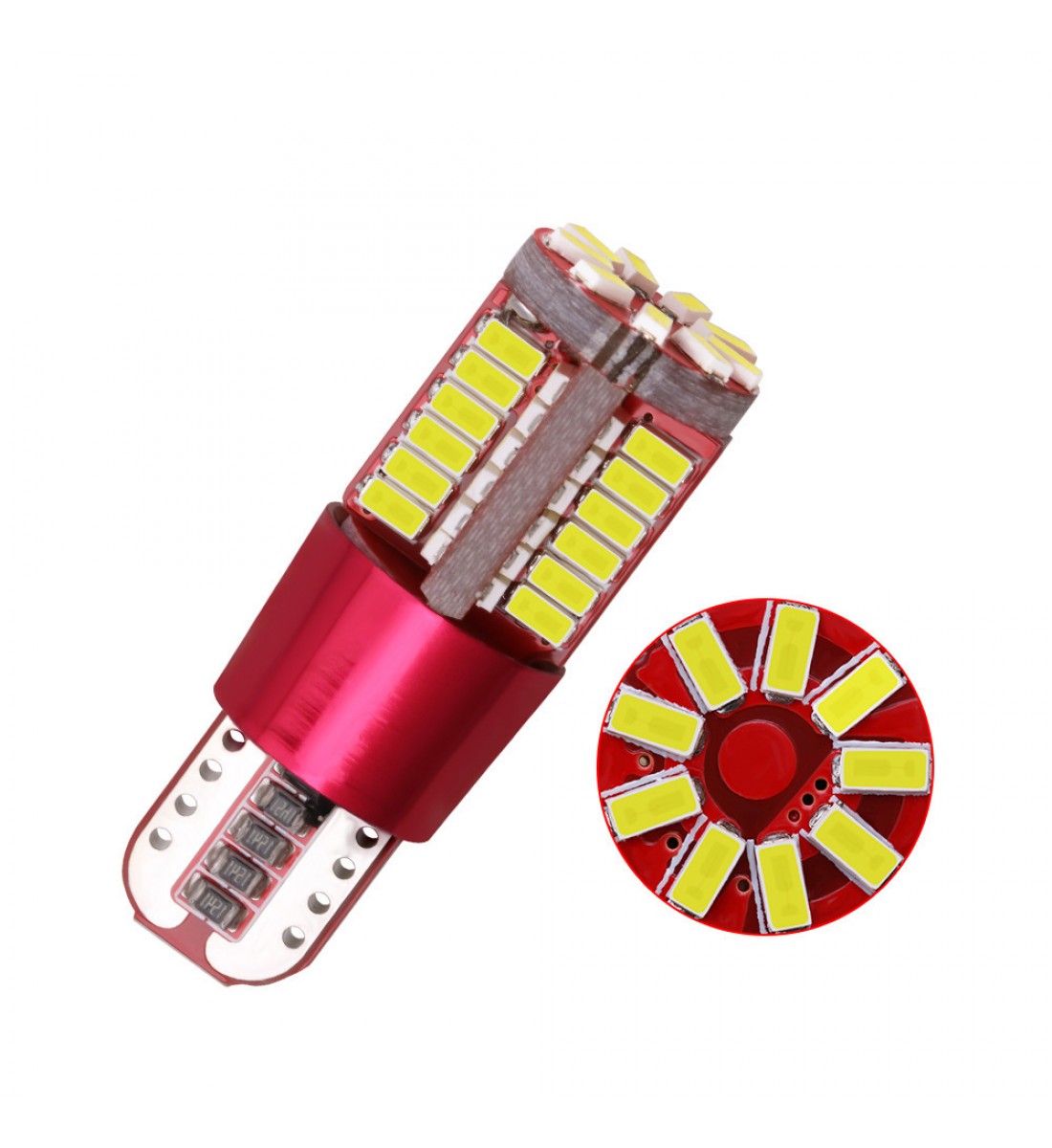 Set 2 becuri auto W5W/ T10- 57 smd CANBUS-alb Set 2 becuri auto W5W/ T10- 57 smd CANBUS-alb