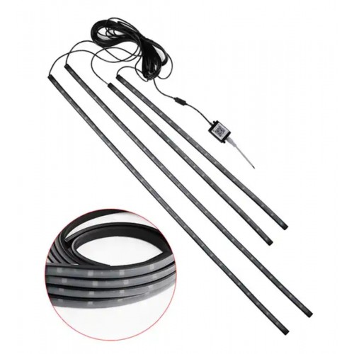Kit Iluminare Sub Masina, RGB, control din telefon, 2 buc x 90 cm si 2 buc x 120 cm