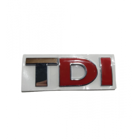 Emblema Sticker, VW TDI, cu D, I rosu Emblema Sticker, VW TDI, cu D, I rosu